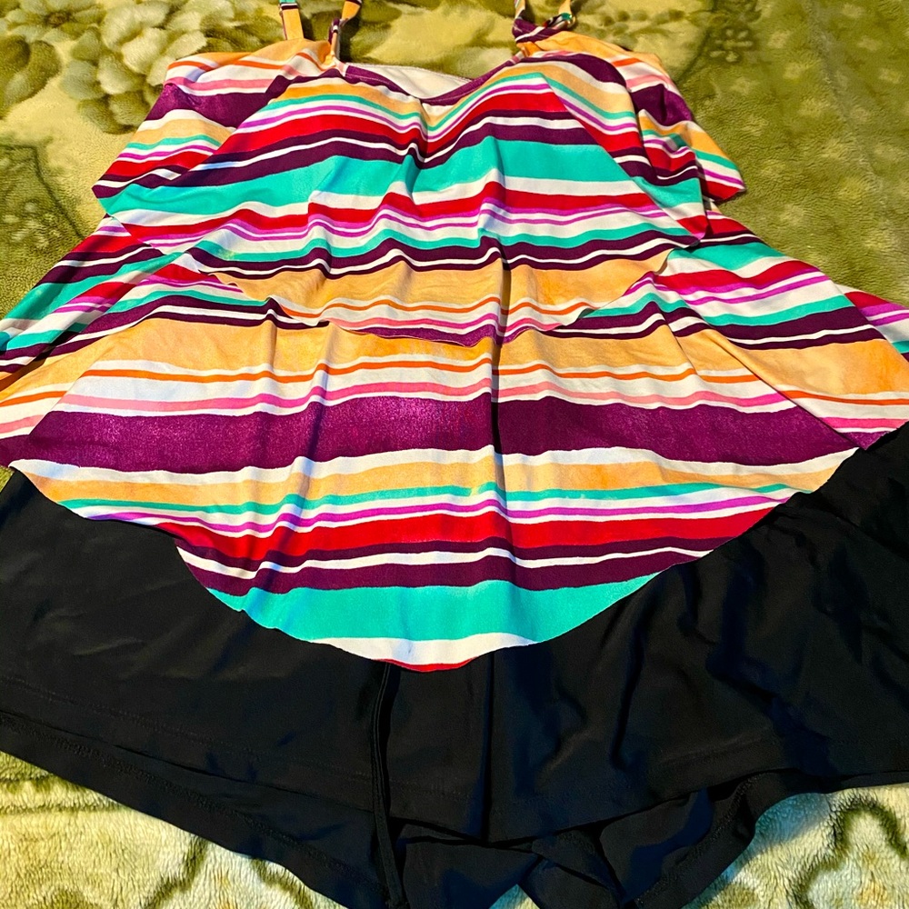 Women’s tankini and swim short set